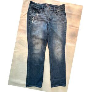 NYDJ Marilyn Straight Jeans Dark Wash Lift Tuck Technology Size 10P